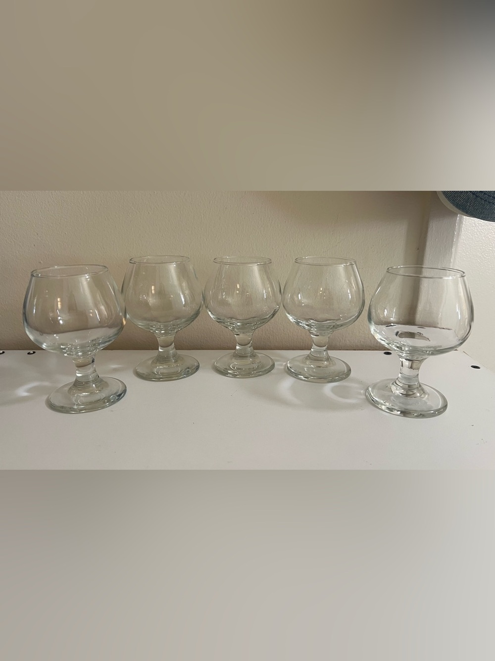 Clear Brandy Snifter Glasses - Set of 3